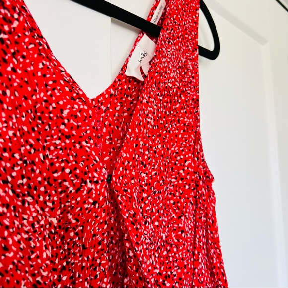 ba&sh Alio Rouge Jumpshort Romper Size Medium - Picture 4 of 9